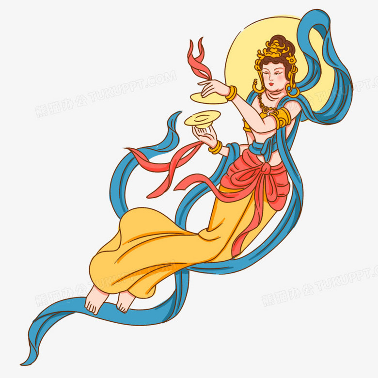 手繪卡通敦煌飛天仙女素材 基礎(chǔ)軟件服務(wù)指南